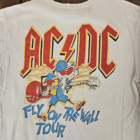 AC/DC Shirt Fly On The Wall Tour Band Music Metal Concert - Picture 8 of 8